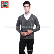 Yak lã Cardigan V Neck malhas / Cashmere vestuário / iaque lã vestuário